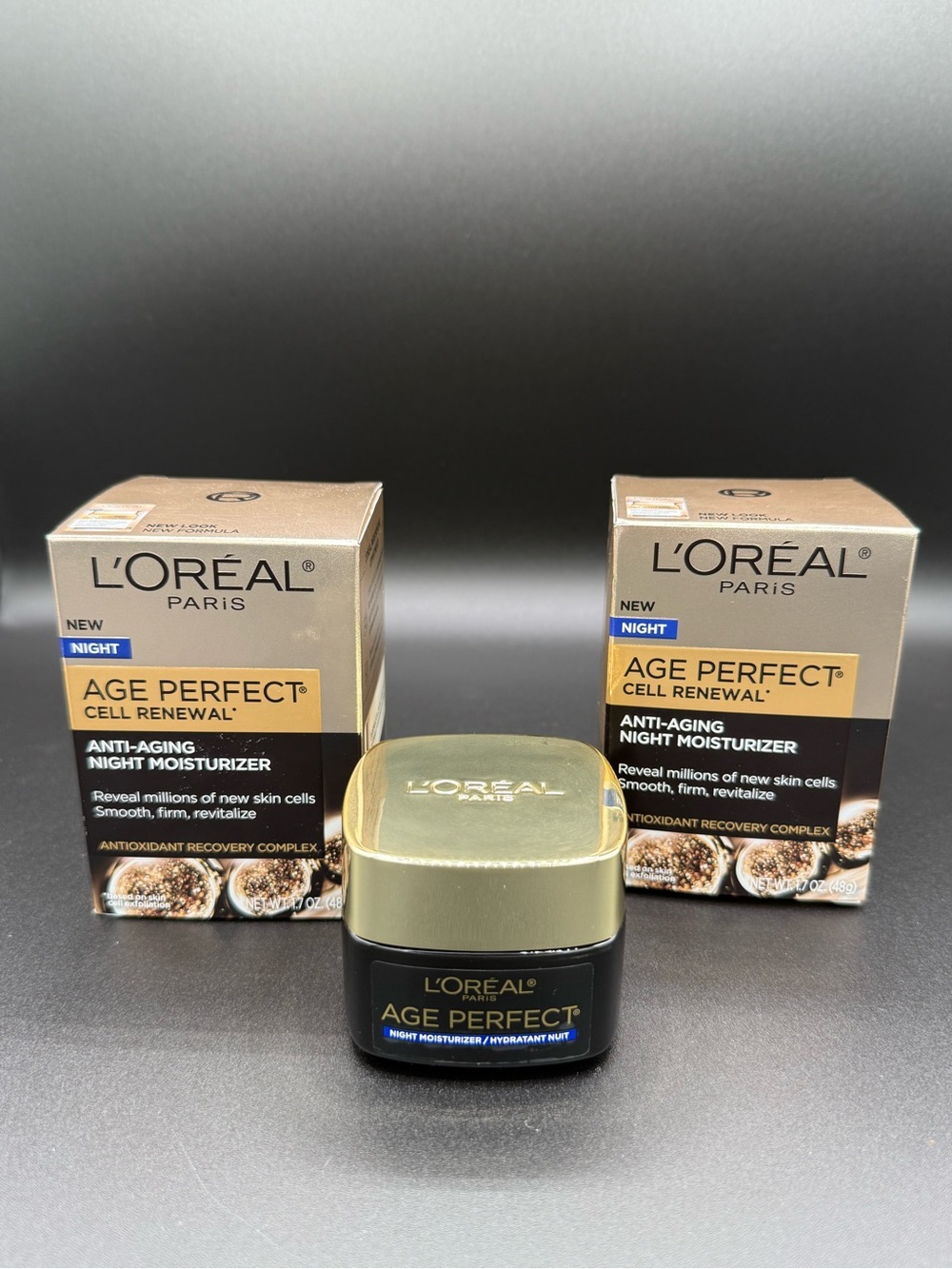 NEW- 3 pack- L'Oreal Age Perfect Cell Renewal Night Moisturizer